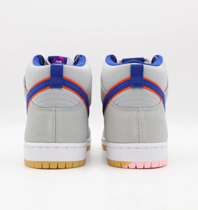 Dh7155-001 Nike Dunk High Sb New York Mets Rush Blue Orange Cloud Gray