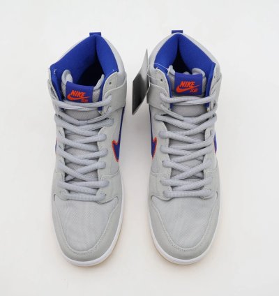 Dh7155-001 Nike Dunk High Sb New York Mets Rush Blue Orange Cloud Gray