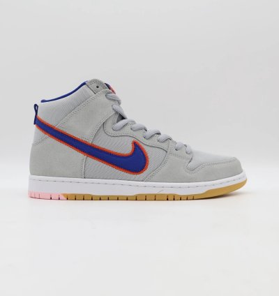 Dh7155-001 Nike Dunk High Sb New York Mets Rush Blue Orange Cloud Gray