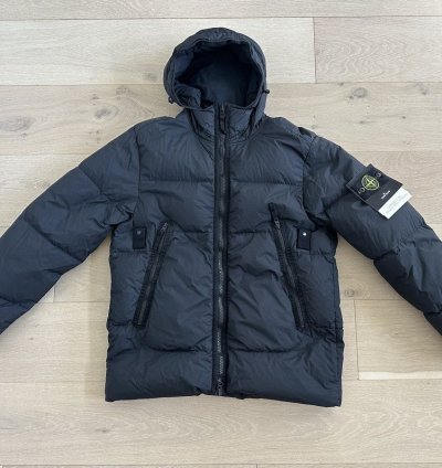Stone Island Garment Dyed Crinkle Reps Down Jacket