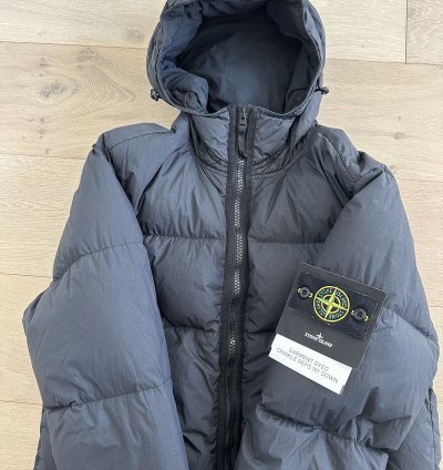 Stone Island Garment Dyed Crinkle Reps Down Jacket