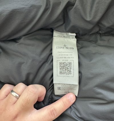 Stone Island Garment Dyed Crinkle Reps Down Jacket