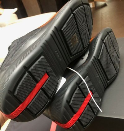 Prada America Cup Black Leather Sneakers New Uk 9 5