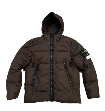 Stone Island Garment Dyed Crinkle Reps Down Puffer Jacket