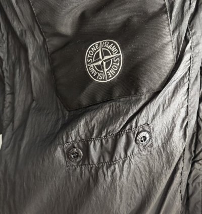 Stone Island Garment Dyed Crinkle Reps Ny Down Gillet Vest