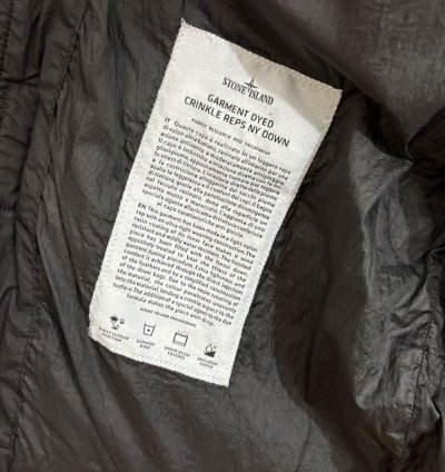 Stone Island Garment Dyed Crinkle Reps Ny Down Gillet Vest
