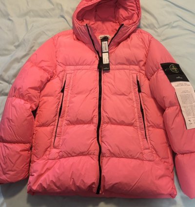 Stone Island Garment Dyed Crinkle Reps Ny Down Jacket New