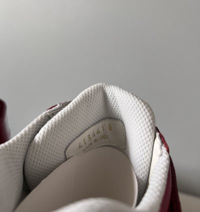 Prada America Cup High Top Sneakers In Red