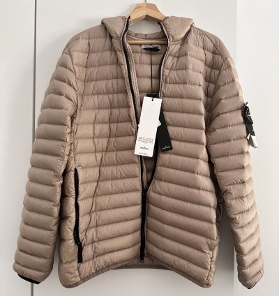Stone Island Garment Dyed Hooded Down Jacket