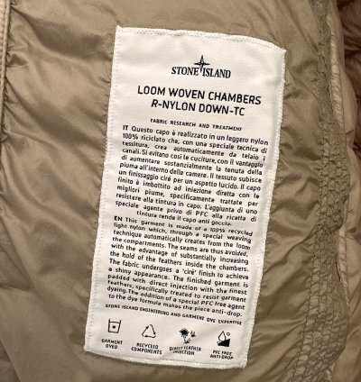 Stone Island Garment Dyed Hooded Down Jacket