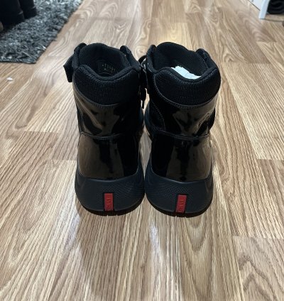 Prada America Cup High-top Sneakers