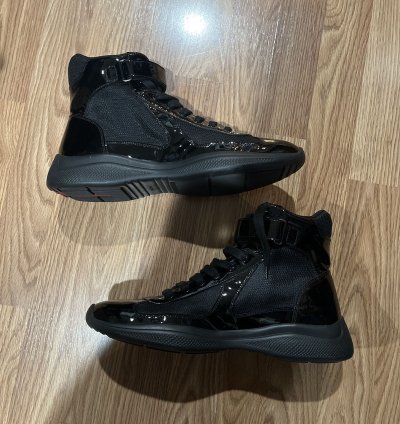 Prada America Cup High-top Sneakers