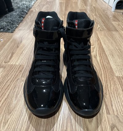Prada America Cup High-top Sneakers