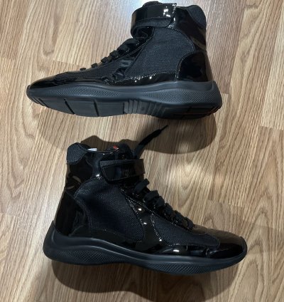 Prada America Cup High-top Sneakers