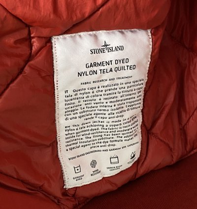 Stone Island Garment Dyed Nylon Tela Quilted Jacket Xxl