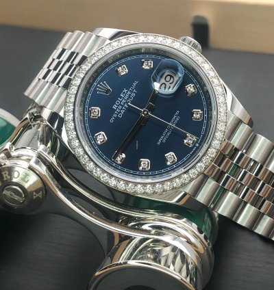 Rolex Datejust 36 Blue Diamond Dial Jubilee