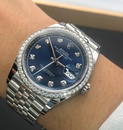 Rolex Datejust 36 Blue Diamond Dial Jubilee