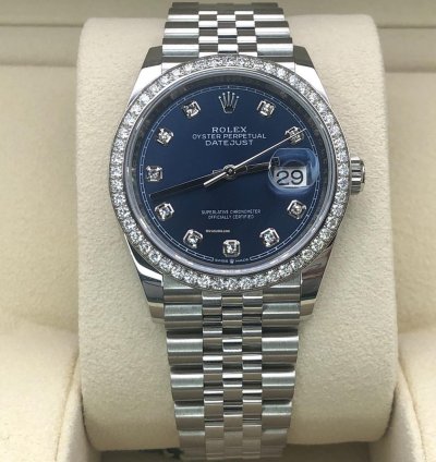 Rolex Datejust 36 Blue Diamonds Jub