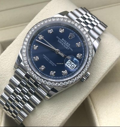 Rolex Datejust 36 Blue Diamonds Jub
