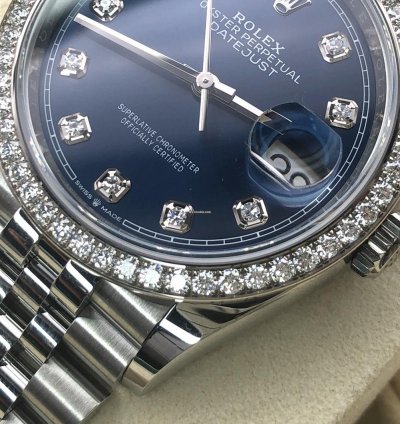 Rolex Datejust 36 Blue Diamonds Jub