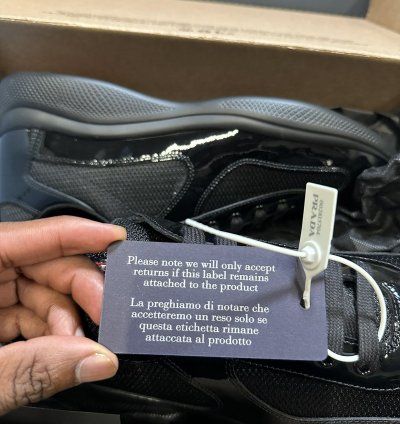 Prada America Cup Patent Leather