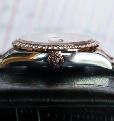 Rolex Datejust 36 Diamond Bezel Palm Motif 126281rbr 2023 Unworn 36mm 18k Rg Diamond Full Set
