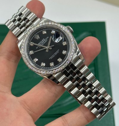 Rolex Datejust 36 Diamonds Black Jub