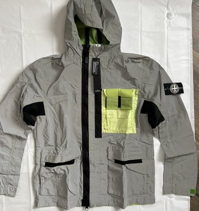 Stone Island Garment Dyed Plated Reflective Mussola Gommata