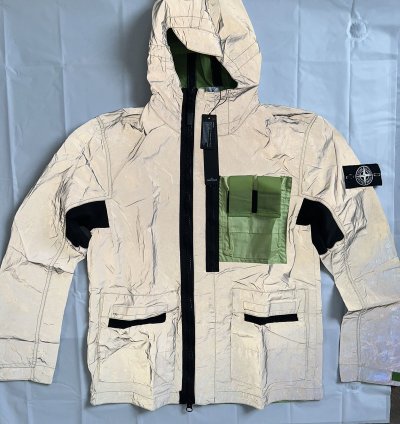 Stone Island Garment Dyed Plated Reflective Mussola Gommata