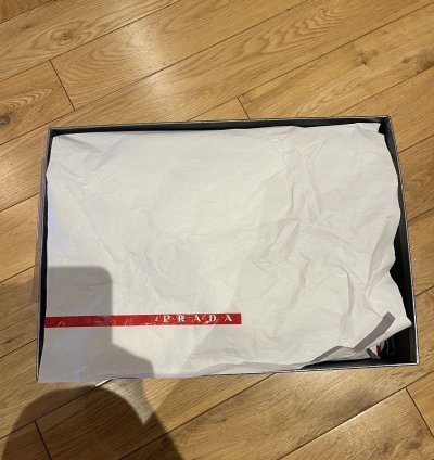Prada America Cup Patent Red Sneaker