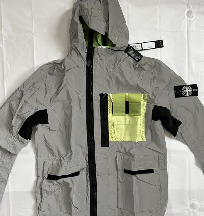 Stone Island Garment Dyed Plated Reflective Mussola Gommata
