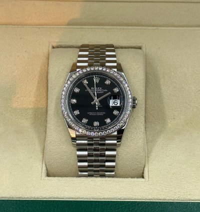 Rolex Datejust 36 Diamonds Black Jub