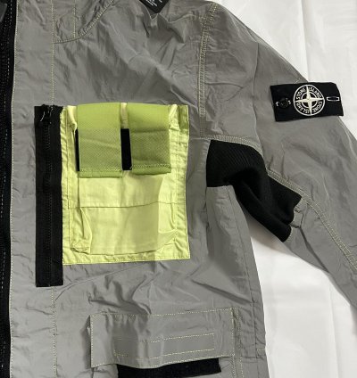 Stone Island Garment Dyed Plated Reflective Mussola Gommata