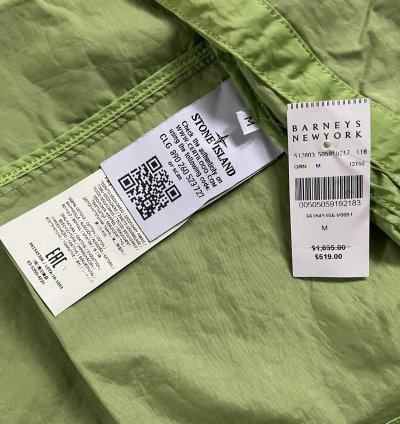 Stone Island Garment Dyed Plated Reflective Mussola Gommata