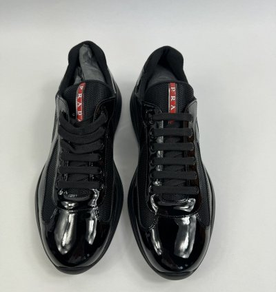 Prada America Cup Patent Sneakers