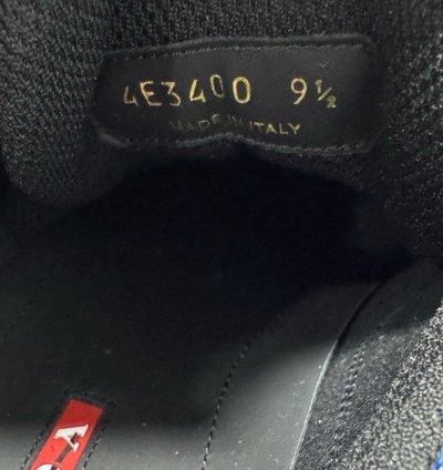 Prada America Cup Patent Technical Fabric Sneakers Black