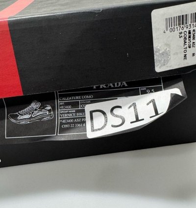 Prada America Cup Patent Technical Fabric Sneakers Black