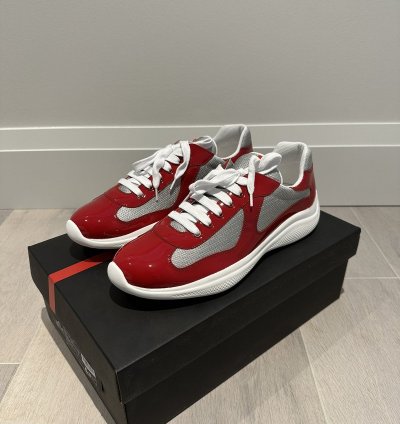 Prada America Cup Red Silver