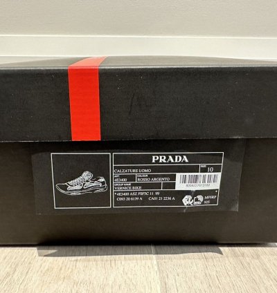 Prada America Cup Red Silver