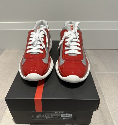 Prada America Cup Red Silver