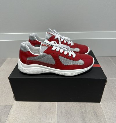 Prada America Cup Red Silver