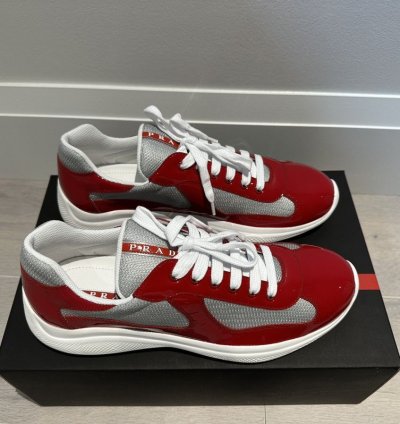 Prada America Cup Red Silver