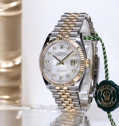 Rolex Datejust 36 Gold Steel Mother Of Pearl With Diamond Unworn 2025
