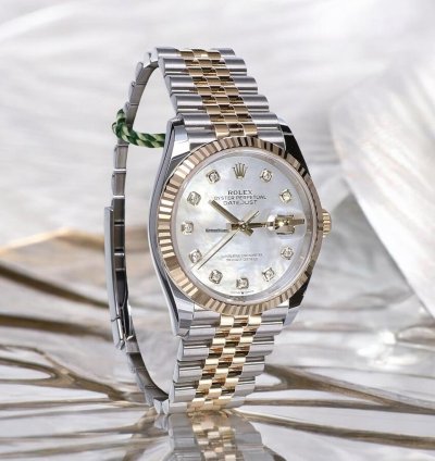 Rolex Datejust 36 Gold Steel Mother Of Pearl With Diamond Unworn 2025