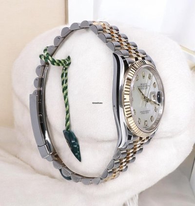 Rolex Datejust 36 Gold Steel Mother Of Pearl With Diamond Unworn 2025