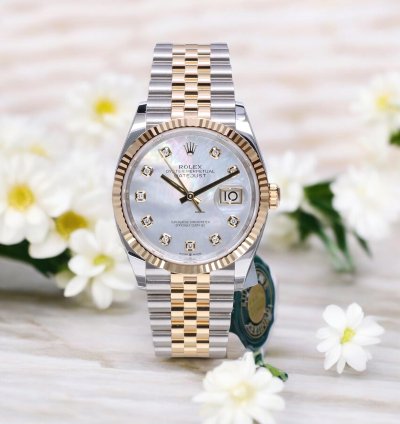 Rolex Datejust 36 Gold Steel Mother Of Pearl With Diamond Unworn 2025