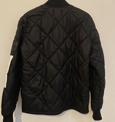 Stone Island Garment Dyed Quilted Micro Yarn Charcoal Q1424