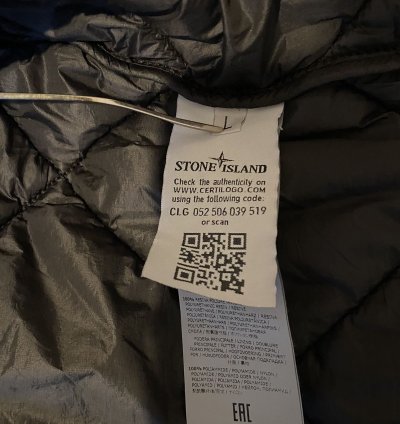 Stone Island Garment Dyed Quilted Micro Yarn Charcoal Q1424