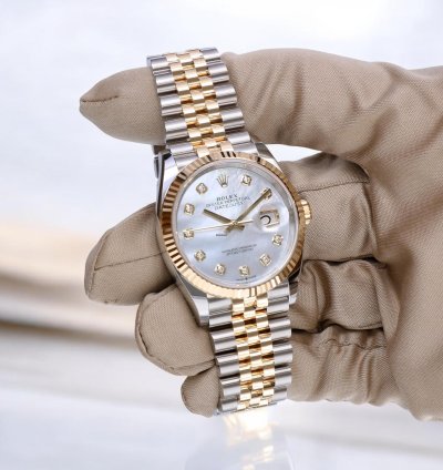 Rolex Datejust 36 Gold Steel Mother Of Pearl With Diamond Unworn 2025
