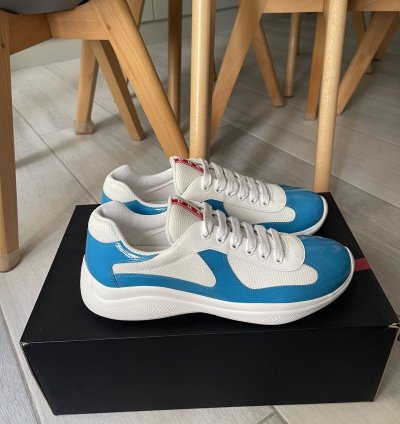 Prada America Cup Sneaker Light Blue